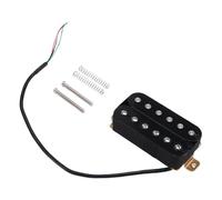 Quystetes Guitarra eléctrica de 52 mm, seis cuerdas, de dos bobinas para guitarra eléctrica de la serie LP, de dos piezas, color negro