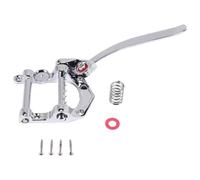 Quystetes Guitarra Vibrato Tailpiece Tremolo Flat Top Body Tremolo Unit Vibrato Bridge para Guitarras EléCtricas, LP, ETC (Plateado)
