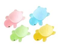 Quystetes Jabón de Aceite Artesanal de Tortuga Pequeña. 4 Mini Jabones Hidratantes con Forma de Tortuga. Jabón de Baño Limpiador Infantil.