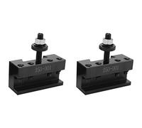 Quystetes Juego de 2 piezas 250-001 0Xa Soporte de herramientas de cambio rápido para herramientas de torneado de material de acero 1#
