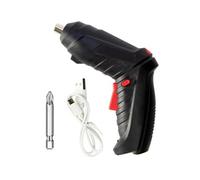 Quystetes Juego de destornilladores inalámbricos de 3,6 V, recargable, de litio, eléctrico, rotativo, multifunción, juego de herramientas eléctricas