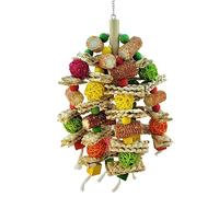 Quystetes Juguetes para Loros, Juguetes para PáJaros, Mazorca de MaíZ Natural, Juguetes para Masticar PáJaros para Guacamayos PequeñOs y Medianos, Gris Africano, CacatúAs