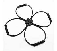 Quystetes Kit de Banda de Resistencia Pilates Reformer, Equipo de Ejercicios para el Hogar para Entrenamiento Corporal Total: Ayuda A Enfocar los Músculos y Tonificarlos (Negro)