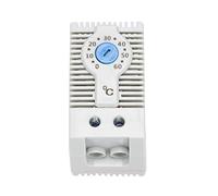 Quystetes KTS011 - Controlador de temperatura mecánico ajustable normalmente abierto para gabinete, termostato DIN, se utiliza para refrigeración