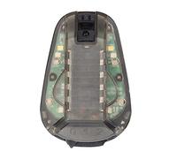 Quystetes Luz de Baliza de Supervivencia Luz EstroboscóPica Seguridad Supervivencia Linterna IR Luz de SeñAl Impermeable con Cinta MáGica D