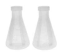 Quystetes Matraz CóNico de PláStico Graduado de Laboratorio, Medible, Pared Gruesa, Dos de 250 Ml