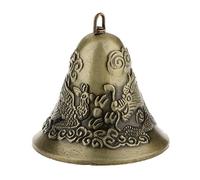 Quystetes Mini-feng Shui - Figura decorativa de dragón con forma de campana y fénix