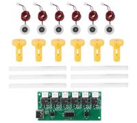 Quystetes Mini Humidificador USB Tipo C Kits de Bricolaje Generador de Niebla y Placa de Circuito del Controlador 6 Hoja de Atomizador de Película de Atomización de Nebulizador (B)
