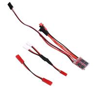 Quystetes Minicontrolador de Velocidad Eléctrico con Escobillas de 30 A y 4-8 V, Controlador de Velocidad de Motor Electrónico con Escobillas ESC y Cable JST para Coche RC.