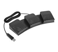 Quystetes Pedal de Pie USB para PC, Interruptor de Pie Triple, Pedal de Teclado, Tecla de CombinacióN Personalizada, Pedal de Juego de PC para Teclado de Ordenador PortáTil