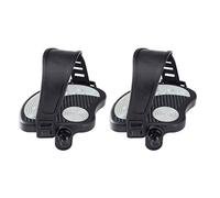 Quystetes Pedales de bicicleta estática con correas para bicicleta y bicicleta estática de interior, 9/16 pulgadas