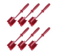 Quystetes Picadora de carne de cocina, antiadherente, para hamburguesas, trituradora de patatas, utensilios de cocina, color rojo