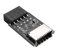 Quystetes Placa Base USB2.0 9Pines una Tipo-C A-Key Convertidor de Conector Frontal USB3.2 Tipo-E Adaptador de Encabezado de Interfaz Tarjeta Extensora