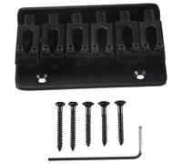 Quystetes Puente de Guitarra de Fija Negra de 6 Cuerdas para Guitarra