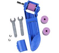 Quystetes Sacapuntas de Taladro 2-12.5Mm CorindóN PortáTil Muela Abrasiva Herramienta EléCtrica Taladro Pulido Amoladora Afiladora Muela Afilador Afilador (AZUL)