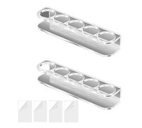 Quystetes Soporte Acrílico para Viales de Insulina para Refrigerador: Almacenamiento Montado en la Pared Compatible con Viales U-100, Diámetro de 24 mm