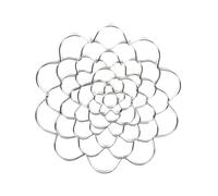 Quystetes Soporte para arreglos florales de acero inoxidable reutilizable de 15 cm