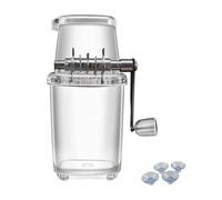 Quystetes Trituradora de Hielo Trituradora de Hielo Giratoria Manual Cócteles Máquina de Granizado Máquina Trituradora de Hielo para Batidos Triturados en Cubitos de Hielo Hogar A