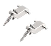 Quystetes Un Juego 2 Piezas Retenedor de Cuerda Arbol de Cuerda Rodillo de Guitarra Electrica - Plata