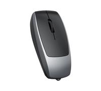 Quzenn Lector de Tarjetas WiFi Compacto y Recargable, Inalámbrico, Bluetooth, Mini Ratón de Alta Resolución para Ordenador Portátil, Tableta, Oficina, Viajes, Portátil