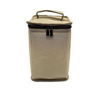 Quzenn Tanques de Gas para Acampar Bolsa de Almacenamiento Estuche Protector Luz de Campamento Bolsa de Transporte Anticolisión para Cocinar Al Aire Libre Caqui Pequeño