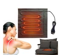 Quzente Almohadilla térmica USB - Calentador de pies eléctrico USB de 5 V - Cojín de película calefactora con diseño plegable para invierno, almohadilla térmica para hombros, cuello y pies