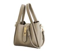 Quzente Bolso tipo cubo, bolso de hombro vintage de, bolsa al aire libre para citas, uso diario, ciclismo, caminar, trabajo, viajes, oficinas, parque, compras, camping, viajes, gimnasio, Gray