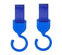 Quzente Clips para cochecito, ganchos para cochecito para bolsos - Mommy Hook 2 clips giratorios para cochecito | Gancho organizador para cochecito, práctico colgador multiusos para bolsa de mamá para