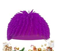Quzente Divertidos sombreros para adultos, peluca con bromas, accesorio para sombrero, bola puntiaguda, divertido tocado de broma, sombrero de fiesta de vacaciones, sombrero de cosplay, tocado