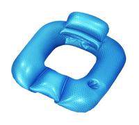 Quzente Tumbona inflable para piscina, flotador inflable para piscina, días calurosos, actividades al aire libre, balsa relajante con respaldo para playa, lago, río, patio trasero