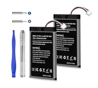 Quzmo Paquete de 2 baterías de controlador PS5 de 5000 mAh, actualización de alta capacidad LIP1708 de repuesto para Sony PS5 PlayStation 5 DualSense CFI-ZCT1W controlador inalámbrico con kit de