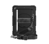 QVAQHBDBVM 1fortunate Funda Anti Drop Silicone Shell with Shoulder Strap, Tablet Protective Case Suitable for iPad 11th Gen 2025/10th Generation-10.9 inch universal(Negro)