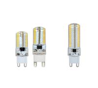 QVAQHBDBVM 1fortunate Paquete de 10, bombilla LED for lámpara AC220V G9 SMD3014 3W/5W/7W lámpara de luz de cristal iluminación interior(Blanco,3W 64Leds)