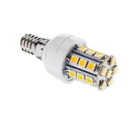 QVAQHBDBVM 1fortunate Paquete de 5 bombillas LED tipo globo, CA 220 V, E14/G9/E27, 3 W, 27 SMD5050, 350 lm, bombilla tipo maíz, blanco cálido/blanco frío(Warm White,E14)