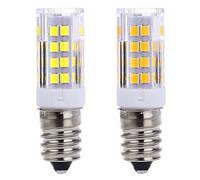 QVAQHBDBVM 1fortunate Paquete de 5, mini bombillas LED tipo maíz, CA 220 V, E14, 3 W, lámpara LED con ángulo de haz de 360 grados(Blanco)