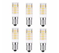 QVAQHBDBVM 1fortunate Paquete de 6 bombillas LED tipo maíz, CA 220 V, E14, 3 W, 360 lm, no regulables, haz ancho de 360 grados(Warm White)