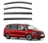 QVBGFF 4 Piezas deflectores de Viento,para Seat Alhambra MK2/7N 2010-2020 deflectores Viento Aire Lluvia Protectores contra el Clima Ventanas Laterales,fáciles Instalar