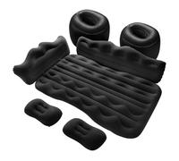 QVEDJUVXZ Colchón Hinchable Coche, para Ford Transit Nach 2015-2025 2026 Asiento Trasero con Protección Lateral y Almohadas Cama Inflable para Viajes y Camping,Black