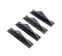 QVEDJUVXZ Difusor Trasero de Coche, para Opel Meriva B 2010-2025 Aletas de Tiburón para Parachoques, Spoiler de Labio Trasero, Protector Anti-colisión,Carbon fiber-150mm x 45mm x 30mm