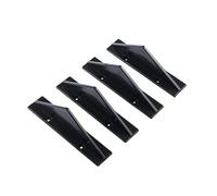 QVEDJUVXZ Difusor Trasero de Coche, para VW Amarok 2009-2024 2025 Aletas de Tiburón para Parachoques, Spoiler de Labio Trasero, Protector Anti-colisión,Black-150mm x 45mm x 30mm