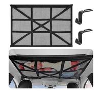 QVEDJUVXZ Red Almacenamiento para Techo de Coche,para Ford Transit Nach 2015-2025 2026 Redes Almacenaje Furgoneta Camper con Cremallera Organizador Bolsa Carga,S 80 * 53cm