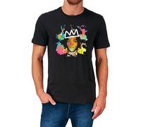 QvfJean-Michel Basquiat T Shirt Graffiti New York 70'S 80'S 90'S T-Shirt Black, Negro , XXL
