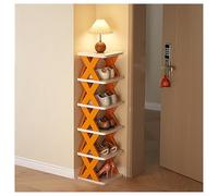QVK - clóset no empotrado para zapatos no necesita ser instalado, se puede desmontar y combinar libremente, con un espacio de 16 cm, adecuado para entrada del pasillo del hogar (L, naranja)