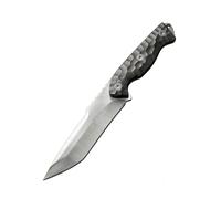 QVK Cuchillo de chef de acero al carbono, con una espina dorsal engrosada y un borde húmedo afilado, ideal para rebanar frutas, verduras y carnes. Cuchillo de chef de grado profesional.