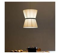 QWAXTRIW Lámpara Colgante de araña LED de Tela para Restaurante, Tienda, Cocina, Isla, decoración del hogar, luz Capullo (luz cálida, D60cm)