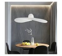 QWAXTRIW Lámpara Colgante de diseño artístico con diseño de Sombrero de Paja, lámpara Colgante para Sala de Estar, Dormitorio, decoración del hogar (Blanco, D60cm)