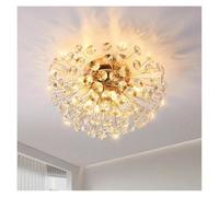 QWAXTRIW Lámpara Colgante de Techo para Sala de Estar, lámpara Colgante de Diente de león de Cristal de Lujo, iluminación Colgante de Girasol LED (Intercambiable, Techo 6)