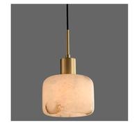 QWAXTRIW Lámpara de araña pequeña de mármol Minimalista Moderna, decoración de Sala de Estar, Dormitorio, Estudio, lámpara de Cobre, iluminación Colgante LED para el hogar (2 Colores cambiables)