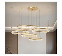 QWAXTRIW Sala de Estar Villa Lámpara Decorativa Comedor Lámpara Colgante LED Moderna Lámparas Colgantes (atenuación Infinita, B 30 50 60 80 100)