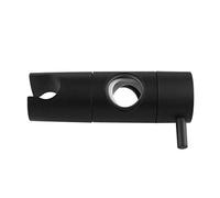 QWAXTRIW Soporte de cabezal de ducha negro ajustable para barra deslizante de 20 25 mm Ángulo de altura Soporte de rociador ajustable Pieza de ducha de repuesto TL2023 B20MM Durable y elegante